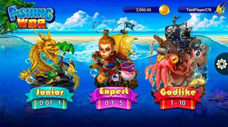 Câu cá chiến Fishing War là một trò chơi giải trí đổi thưởng tương đối dễ chơi có hệ thống tính điểm thú vị